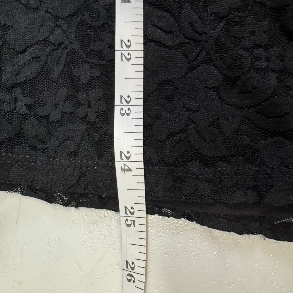 Guess Black Lace Short Sleeve Top - Picture 7 of 10